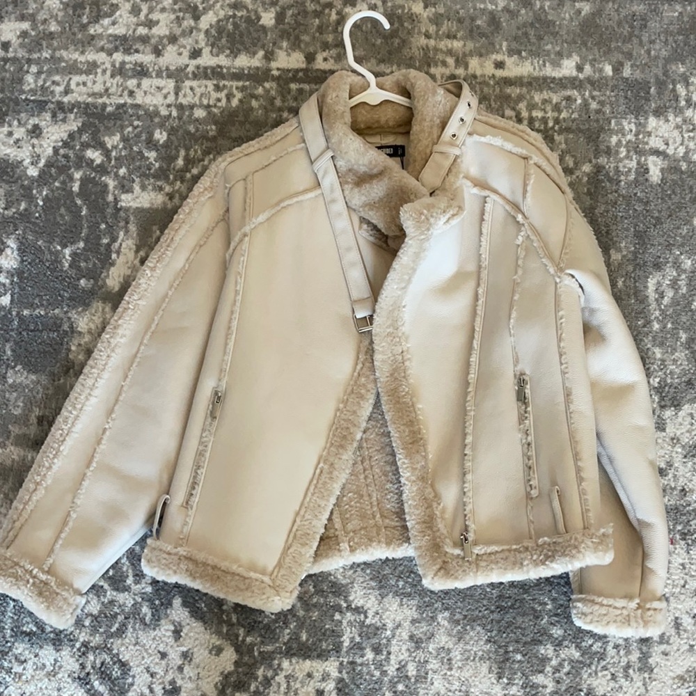 NWT Missguided Aviator Jacket